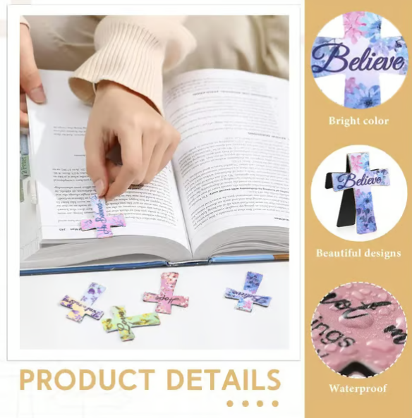 📖16 τεμάχια μαγνητικοί σταυροί σελιδοδείκτες δώρα για μελέτη της Βίβλου, αναγνώστες, δασκάλους, μαθητές🌸✝️